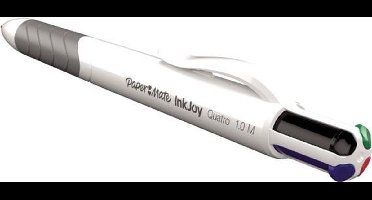 Balpen - Paper Mate 4-kleuren - Inkjoy Quatro - standaard kleuren: zwart blauw rood groen