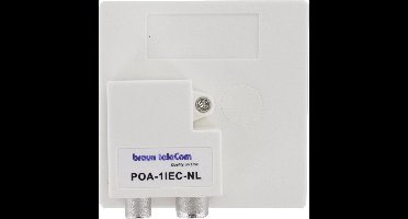 Braun Telecom - Audiokabel - RTV splitter POA 1 IEC-NL - 2 uitgangen