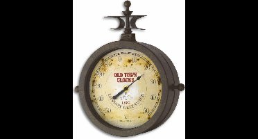 TFA - Wandklok und Thermometer NOSTALGIE  60.3011 - altkupfer