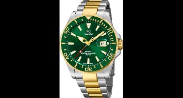 Jaguar Executive Horloge - Jaguar heren horloge - Groen - diameter 43.5 mm - roestvrij staal