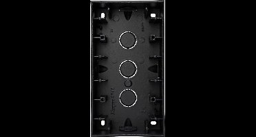 Kopp opbouwdoos 2-voudig - HK07 mat zwart (374850001)