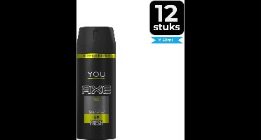 Axe Deodorant YOU All Day Fresh 150ml - Voordeelverpakking 12 stuks