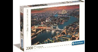 Clementoni - Puzzel - 2000 Stukjes - Luchtfoto van Londen - Puzzel Voor Volwassenen - High Quality Collection