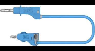 Electro PJP 2117-CD1-100Bl Meetsnoer Bananenstekker Bananenstekker 1.00 m Blauw 1 stuk(s)