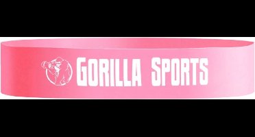 Gorilla Sports Fitnessband - Roze - 0,4 mm - Weerstandsband - 10 LB - 4,5 kg