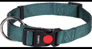 Hond Halsband Ziggi Donkergroen L 45-65cm 25mm