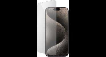 Mobiparts Screenprotector geschikt voor Apple iPhone 15 Pro - Gehard Glas - Anti-bacterieel -