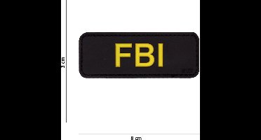 101 Inc Embleem 3D Pvc Fbi Zwart  17043
