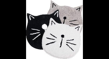 New Age Devi - Badmaten & Badkamer Accessoires - Antislip Badmatten, Douchematten, WC-matten & Grijze Kat