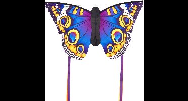 HQ Kindervlieger Butterfly Buckeye Large - 80 x 130 cm - Eenlijns vlieger - Vanaf 5 jaar