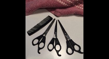 New Age Devi - "4-delige Set Kappersscharen: Zwarte Professionaliteit"