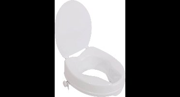 Aidapt Toiletverhoger 10 cm - Met deksel ergonomisch - Wit