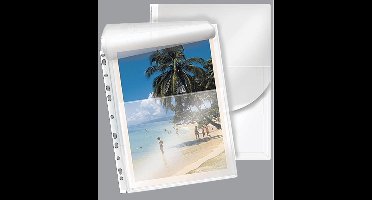 EXXO-HFP # 35261 - A4 Ringband Documententas - Voor gevouwen tekeningen - Kleurloos - 2 Pak @ 5 stuks