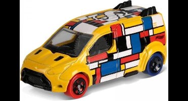 Hot Wheels Art-cars Auto Ford Transit Connect 7 Cm Geel
