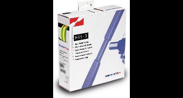 HellermannTyton 308-30307 Krimpkous zonder lijm Groen, Geel 3 mm 1 mm Krimpverhouding:3:1 10 m