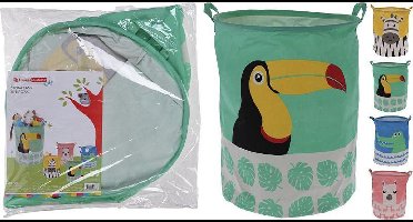 Speelgoedmand kinderen - Opbergmand - mand kinderkamer - opbergzak - afmeting 40x50cm - kleur geel