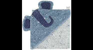 Trixie Badcape - Mrs. Elephant - 75x75cm - 100% Biologisch Katoen - Hooded Towel - Handig formaat