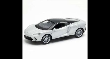 McLaren GT (Zilver) (10 cm) 1/34 Welly - Speelgoed auto voor kinderen jongens meisjes - Modelauto Schaalmodel Miniatuurauto - Speel auto cadeau kind