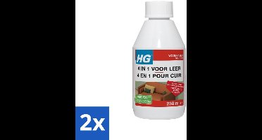 HG 4-in-1 Voor Leer 250 ml - Voordeelverpakking - 2 stuks
