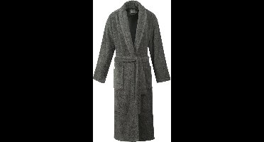 Linden&Green - Unisex Badjas - 100% Katoen Badjas - XL - Antraciet - Katoen badstof - Ochtendjas -Sjaalkraag - Badjas dames - Badjas heren - Badjas dames en heren - Maat XL