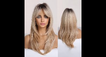 ApexArte® Top Kwaliteit Damespruik – Pruiken Dames - Hair Wig – Lang – Blond