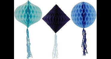 Honeycombs - Bold Blue - 3 stuks
