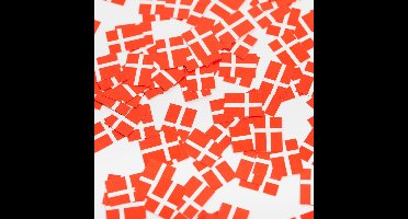 450 stuks Tafel confetti papier Denemarken - Hapjes Cocktail Tapas Zomer Terras EK WK Voetbal Decoratie Tafelconfetti