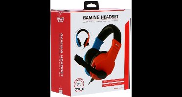 Qware Gaming - Switch Headset - Rood/Blauw - Geschikt voor Nintendo Switch (en OLED/Lite)