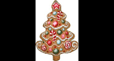 Vervaco - Kruissteekvormkussen kit met rug - Kerst - Christmas tree - PN-0215326 - Borduren - Borduurpakket - Borduurpakket volwassenen - Borduurpakket kind