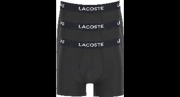 Lacoste Boxershorts Heren Microfiber Zwart 3-Pack - Maat  XL