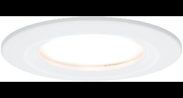 LED-inbouwlamp Nova Plus Coin Enkele lamp star IP44 rond 78mm Coin 6W 470lm 230V dimbaar 2700K Wit mat