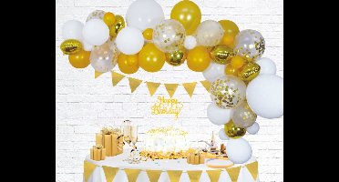 Ballonnen Decoratie Kit Goud 71 Delig - Feest Decoratie DIY Party