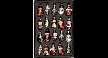 G. Wurm Kersthangers - 10 ST - Kerst figuurtjes - glas - 5 cm