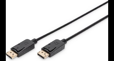 Digitus AK-340103-030-S DisplayPort-kabel DisplayPort Aansluitkabel DisplayPort-stekker, DisplayPort-stekker 3.00 m Zwa