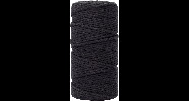 Vaessen Creative Macrame Touw - Zwart - 3mmx100m