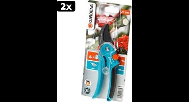 2x GARDENA - Classic B/S-M Bypass  Snoeischaar - √ò 22mm - 25 Jaar Garantie
