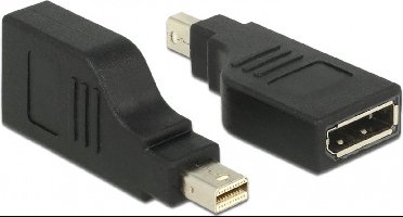Mini DisplayPort - DisplayPort adapter - 90° gedraaid - versie 1.2 (4K 60 Hz) / zwart