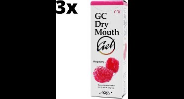 GC Dry Mouth Gel Framboos - 3 x 35 ml - Voordeelverpakking