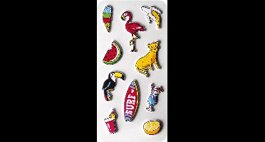 3D Stickers Tropical - Set van 10 - Celly