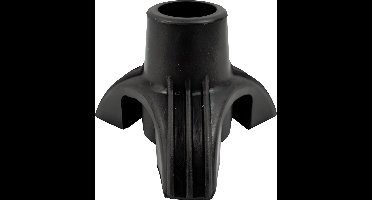 Aidapt Support wandelstok voet - 22 mm - Zwart