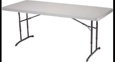 Lifetime - Werktafel - Inpaktafel - Buffettafel - 180 cm - wit - Hoogte verstelbaar