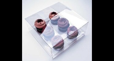 Cupcake Dozen voor 6 Cupcakes 22.9x22.9x10.2cm (100 Stuks)