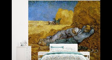 Behang - Fotobehang De Siesta - Vincent van Gogh - Breedte 375 cm x hoogte 300 cm