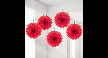 RIETHMULLER - Rode hangdecoratie - Rozet