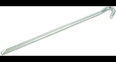 ProPlus Driehoekige rotspen met haak - 30 cm - Staal - Voor rotsachtige bodems