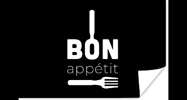 Poster Quotes - Spreuken - Bon appétit - Keuken - 30x20 cm