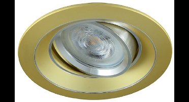 LED inbouwspot Ian -Rond Goud -Warm Wit -Dimbaar -4W -Philips LED