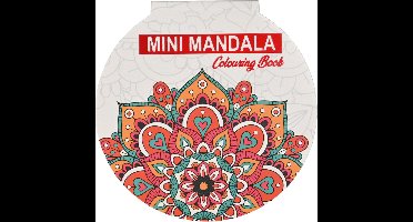 Mini Mandala Kleurboek Kinderen - Rond - Rode voorkant - Kleurboeken voor Kinderen - Tekenboek voor Kinderen - Kleurboek Kinderen - Tekenen Kinderen - Kleurplaten - Tekenblok voor Kinderen - 48 Pagina's - 12 x 12 cm - Vanaf 3 jaar - Multi Kleuren