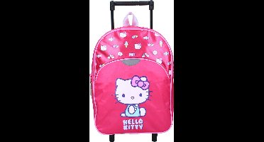Hello Kitty Follow The Rainbow Trolley Rugzak - Roze