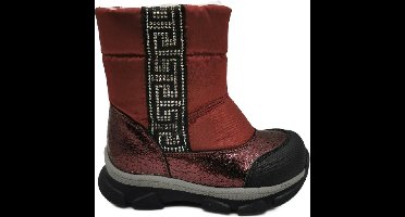 MadamPaola – Regenlaarzen kinderen- Kinderlaarzen – Met rits - Rood – Maat 25